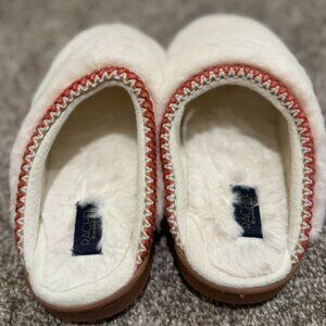 Faux UGG Cream Ultra Plush Hard Sole Slippers